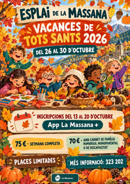 Esplai de la Massana — Vacances de Tots Sants 2026